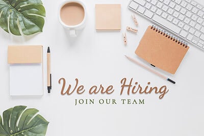 We are hiring! Join us We are hiring! Join us